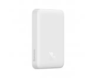 Портативный аккумулятор с беспроводной зарядкой Baseus Magnetic Mini (Overseas Edition) 10000mAh 20W (Qi 15W) (PPCX070002) White