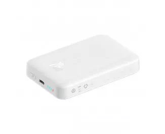 Портативный аккумулятор с беспроводной зарядкой Baseus Magnetic Mini (Overseas Edition) 10000mAh 20W (Qi 15W) (PPCX070002) White