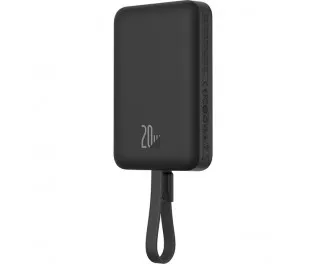 Портативный аккумулятор с беспроводной зарядкой Baseus Magnetic Mini Wireless Fast Charge Power Bank iP Edition 10000mAh 20W (P10022109113-00) Black