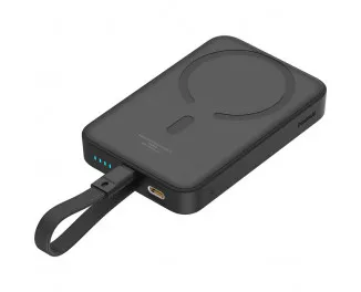 Портативный аккумулятор с беспроводной зарядкой Baseus Magnetic Mini Wireless Fast Charge Power Bank iP Edition 10000mAh 20W (P10022109113-00) Black