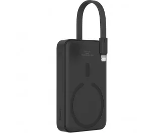 Портативный аккумулятор с беспроводной зарядкой Baseus Magnetic Mini Wireless Fast Charge Power Bank iP Edition 10000mAh 20W (P10022109113-00) Black
