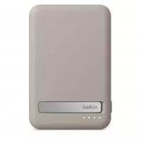 Портативный аккумулятор с беспроводной зарядкой Belkin BoostCharge Pro Magnetic 5K 5000mAh Sand (BPD006jqSD-APL, HRX42)