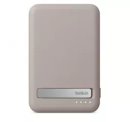 Портативний акумулятор з бездротовою зарядкою Belkin BoostCharge Pro Magnetic 5K 5000mAh Sand (BPD006jqSD-APL, HRX42)