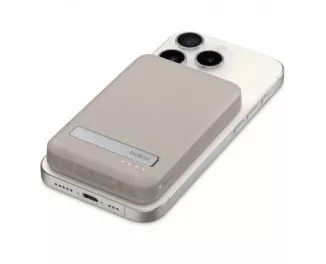 Портативный аккумулятор с беспроводной зарядкой Belkin BoostCharge Pro Magnetic 5K 5000mAh Sand (BPD006jqSD-APL, HRX42)