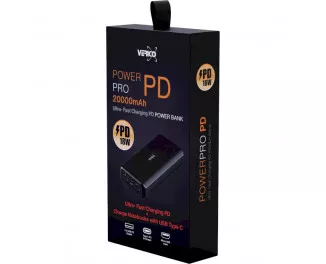 Портативный аккумулятор Verico 20000mAh  Power Guard Pro PD Black (4PW-PDPBK1-NN)