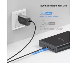 Портативный аккумулятор Voltero S50 50000mAh 100W Black (8720828063200, 6090537940980)
