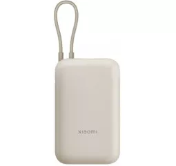 Портативний акумулятор Xiaomi 10000mAh 22.5W Integrated Cable Beige (BHR9072GL)