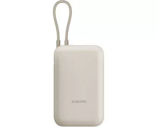 Портативний акумулятор Xiaomi 10000mAh 22.5W Integrated Cable Beige (BHR9072GL)
