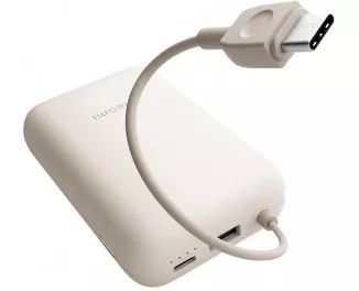 Портативний акумулятор Xiaomi 10000mAh 22.5W Integrated Cable Beige (BHR9072GL)