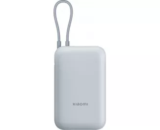 Портативний акумулятор Xiaomi 10000mAh 22.5W Integrated Cable Blue (BHR9073GL)
