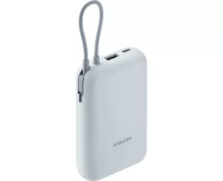 Портативний акумулятор Xiaomi 10000mAh 22.5W Integrated Cable Blue (BHR9073GL)