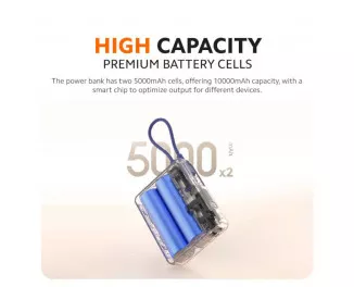 Портативный аккумулятор Xiaomi 10000mAh 33W Integrate Cable Blue (BHR9341GL)