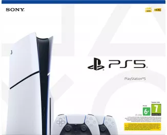 Приставка Sony PlayStation 5 Slim 1TB + DualSense Wireless Controller (1000042051/1000042053)