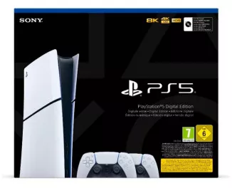 Приставка Sony PlayStation 5 Slim Digital Edition 1TB + DualSense Wireless Controller (1000042065)