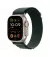 Ремінець для Apple Watch Ultra 49mm Apple Alpine Loop Dark Green - Natural Titanium Finish - Medium (MXMV3)