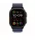 Ремінець для Apple Watch Ultra 49mm Apple Alpine Loop Navy - Black Titanium Finish - Large (MYPY3)