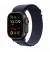Ремінець для Apple Watch Ultra 49mm Apple Alpine Loop Navy - Black Titanium Finish - Small (MYPW3)