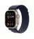 Ремешок для Apple Watch Ultra 49mm Apple Alpine Loop Navy - Natural Titanium Finish - Large (MXN03)