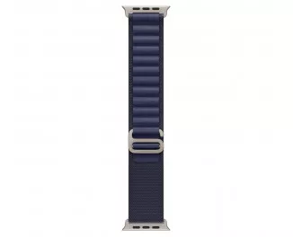Ремешок для Apple Watch Ultra 49mm Apple Alpine Loop Navy - Natural Titanium Finish - Large (MXN03)