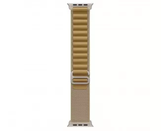 Ремешок для Apple Watch Ultra 49mm Apple Alpine Loop Tan - Natural Titanium Finish - Large (MXN33)