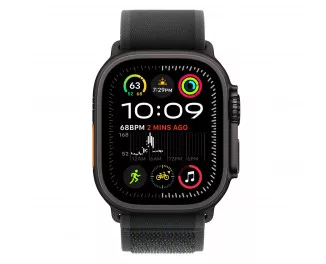 Ремешок для Apple Watch Ultra 49mm Apple Trail Loop Black - S/M - Black Titanium Finish (MYQ53)
