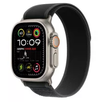 Ремешок для Apple Watch Ultra 49mm Apple Trail Loop Black - S/M - Natural Titanium Finish (MXTQ3)