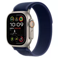 Ремешок для Apple Watch Ultra 49mm Apple Trail Loop Blue - S/M - Natural Titanium Finish (MXTT3)