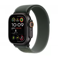 Ремешок для Apple Watch Ultra 49mm Apple Trail Loop Green - S/M - Black Titanium Finish (MYQ33)