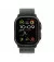 Ремінець для Apple Watch Ultra 49mm Apple Trail Loop Green - S/M - Black Titanium Finish (MYQ33)