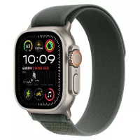 Ремешок для Apple Watch Ultra 49mm Apple Trail Loop Green - S/M - Natural Titanium Finish (MXTN3)