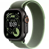 Ремешок для Apple Watch Ultra 49mm Apple Trail Loop Green/Neon - M/L - Black Titanium Finish (MG9P4)