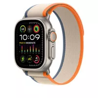 Ремешок для Apple Watch Ultra 49mm Apple Trail Loop Orange/Beige - S/M (MT5W3)