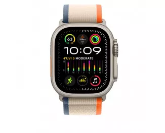 Ремешок для Apple Watch Ultra 49mm Apple Trail Loop Orange/Beige - S/M (MT5W3)