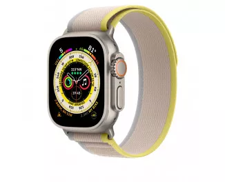Ремінець для Apple Watch Ultra 49mm Apple Trail Loop Yellow/Beige - S/M (MQEG3)