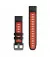 Ремешок для смарт-часов GARMIN QuickFit 22 Watch Bands Black/Flame Red Silicone (010-13280-06)
