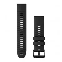 Ремешок для смарт-часов GARMIN QuickFit 22 Watch Bands Black Silicone (010-13280-00)
