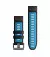 Ремінець для смарт-годинника GARMIN QuickFit 26 Watch Bands Black/Cirrus Blue Silicone (010-13281-05)