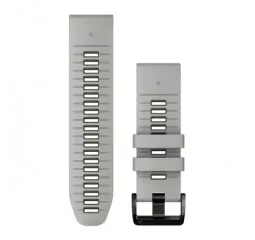 Ремінець для смарт-годинника GARMIN QuickFit 26 Watch Bands Fog Grey/Moss Silicone (010-13281-08)