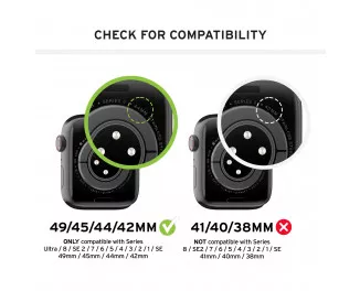 Ремешок UAG [U] для Apple Watch 45-44-42mm, Dot, Grey