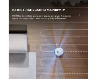 Робот-пилосос Dreame X40 Ultra Complete White