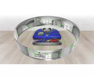 Робот-пилосос Dyson 360 Vis Nav Blue/Nickel