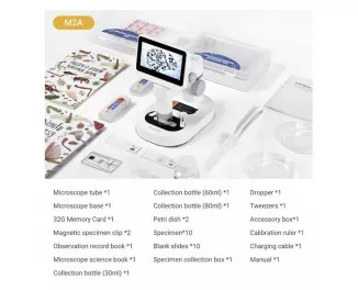 Розумний портативний мікроскоп Xiaomi BeaverLAB DDL-M2 Kit (включает платформу и аксессуары)