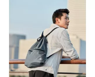 Рюкзак Xiaomi Runmi 90 Ninetygo Lightweight Urban Drawstring Backpack Dark Grey