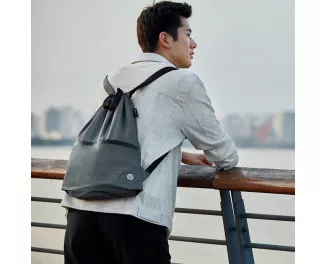 Рюкзак Xiaomi Runmi 90 Ninetygo Lightweight Urban Drawstring Backpack Dark Grey
