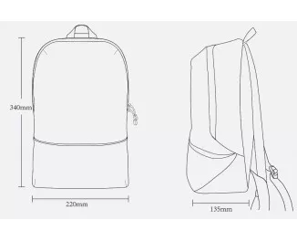 Рюкзак Xiaomi Z Bag Ultra Light Portable Mini Backpack Yellow