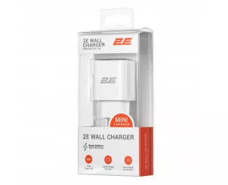 Сетевое зарядное устройство 2E 30W USB-C PD White (2E-WC1USBC30W-W)
