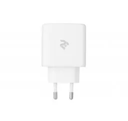 Сетевое зарядное устройство 2E 65W 2хUSB-C/USB-A GAN PD/QC White (2E-WC3USB65W-W)