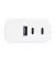 Мережевий зарядний пристрій 2E 65W 2хUSB-C/USB-A GAN PD/QC White (2E-WC3USB65W-W)