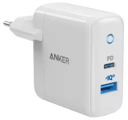 Сетевое зарядное устройство Anker PowerPor PD+ 2 20W (A2636G21) White