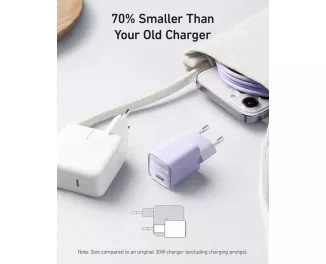 Сетевое зарядное устройство Anker PowerPort 511 Nano III - 30W USB-C White (A2147G21)